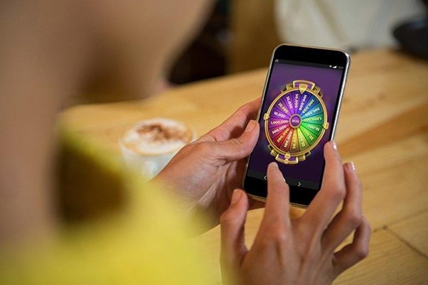 Juega de rueda de la fortuna móvil